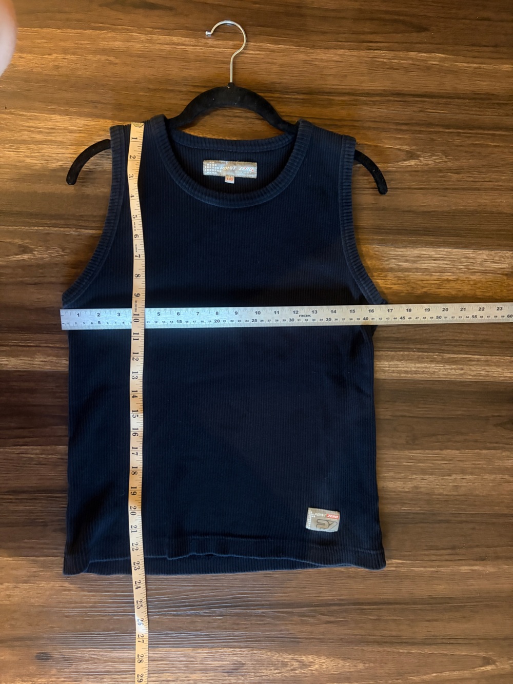 Y2K Point Zero navy Ribbed Tank Top - Picture 8 of 11